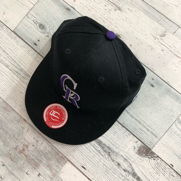 Colorado Rockies Black Cap with Purple Logo NWOT - Picture 3 of 6